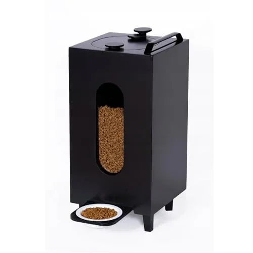 QLS Trockenfutterspender 20L für Katzen und Hunde - Automatisierter Futterspender mit 20L Kapazität, sorgt für perfekte Portionierung und schützt Ihren Rücken durch Hebelbedienung auf Armhöhe.