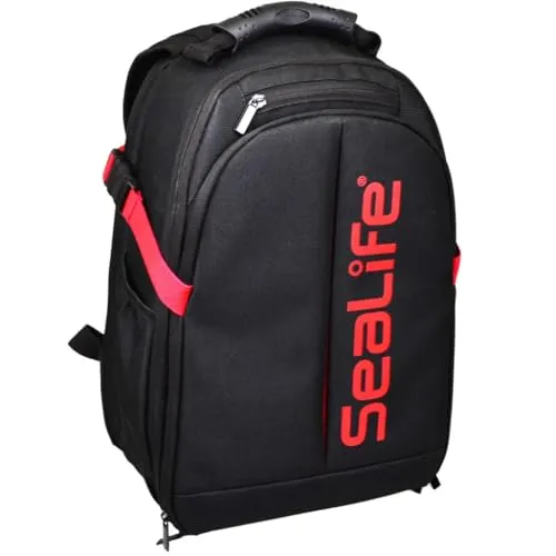 SeaLife Photo Pro Rucksack - Kamerarucksack mit 6 verstellbaren Trennwänden für optimale Organisation, bequemen Schultergurten und korrosionsbeständigen Reißverschlüssen - ideal für Fotografen unterwegs.