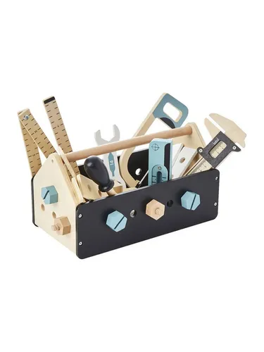 vertbaudet Spielwerkbank Kinder Spiel-Werkzeugkasten, Holz FSC®