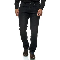JEEL Regular-fit-Jeans 305 Straight Cut Herren Jeans 5-Pocket Design schwarz 40