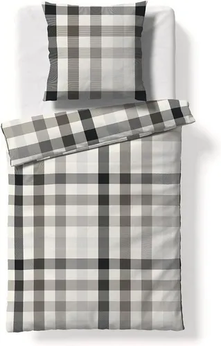 fleuresse Bettwäsche Lech Edelflanell 200x200 cm - Bettwäsche-Set aus 100% Mako-Baumwolle, kuschelig warm und hautsympathisch. Ideal für kalte Nächte, pflegeleicht und mit traumhaft weichem Flor für ein anschmiegsames Schlafgefühl.