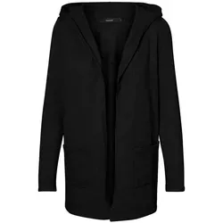 VERO MODA VMDOFFY Strickjacke für Damen - Moderne Langarm-Strickjacke mit Kapuze, hergestellt aus 52% recyceltem Polyester – ideal für nachhaltige Modebewusste.