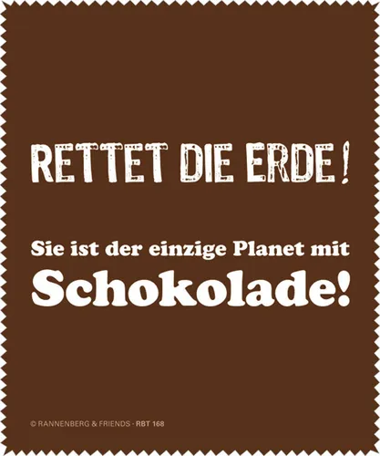 Brillenputztuch - Rettet die Erde