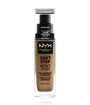 NYX Professional Makeup Can't Stop Won't Stop 24-Hour Foundation Flüssige Foundation 30 ml Nr. 14 - Golden Honey