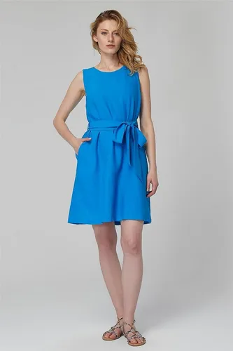 HomeStore Minikleid Ärmelloses Gürtelkleid