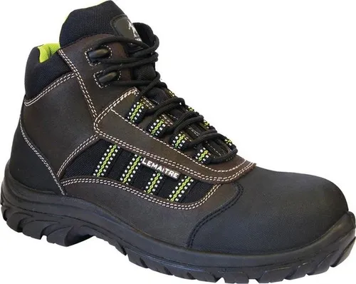 Sicherheitsstiefel Danube Gr. 44 - wasserabweisend und durchtrittsicher - Arbeitsschutz - Robuste Sicherheitsstiefel aus gefettetem Leder mit Polycarbonatkappe und metallfreier Gewebeeinlage, ideal für Bau und Industrie, bieten optimalen Schutz und Komfort.