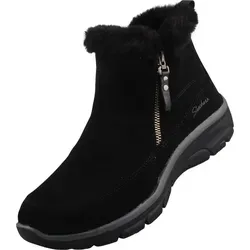 Skechers Damen Winter Boots, Schwarz, 38 EU - Wanderschuhe aus hochwertigem Suede, ideal für kalte Tage und Outdoor-Aktivitäten.