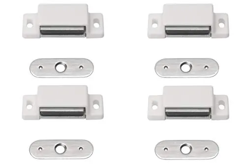 Metafranc Magnetschnäpper weiß, 4 Stück