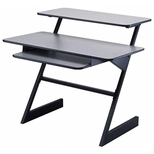 Fame Audio W-150 Studioworkstation, Schwarz, Aluminium, Z-Form, Höhenverstellbar, Maße: 1118mm x 914mm x 565mm