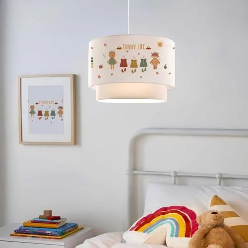 lux.pro Pendelleuchte »Lurgan« für Kinderzimmer - Hängeleuchte für Kinderzimmer, höhenverstellbar mit liebevollem Tiermotiv, ideal für eine fröhliche Atmosphäre beim Spielen und Lernen.