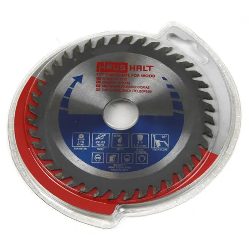 Sägeblatt 115mm Kreissägeblatt für Holz, 40 Zähne, Innen 22,23mm