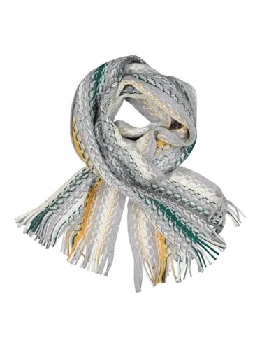 engbers Herren Herren Strickschal mit Merino Wolle, Hellgrau, 39770, Hellgrau in Größe 111