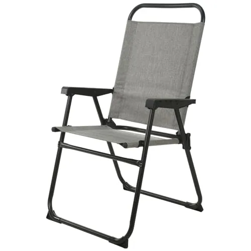 XL Aluminium Campingstuhl - Faltstuhl für Angler und Outdoor-Fans - Camping-Möbel mit robustem Aluminiumgestell und strapazierfähigem Polyesterbezug, ideal für Komfort und Langlebigkeit bei allen Outdoor-Aktivitäten.
