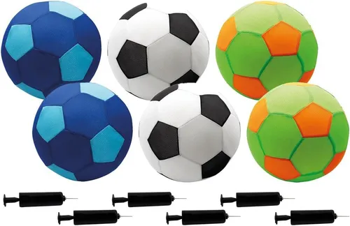 PiNAO Sports Softball XXL Mesh Ball (Set 6, 6-St., sortiert), Ø 50cm