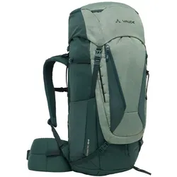 Vaude Asymmetric 42+8 Trekkingrucksack - Vielseitiger Rucksack für Hüttentouren und Alpintrekking mit rückenschonendem, höhenverstellbarem Tragesystem und optimaler Lastverteilung, aus überwiegend recycelten Materialien.