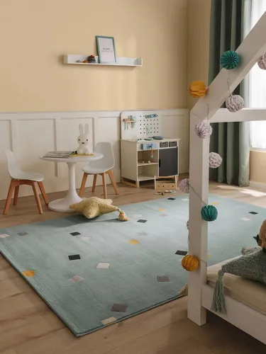 benuta Kinderteppich Juno – Ethno-Style, rechteckig, 6 mm Höhe - Der Kinderteppich Juno von benuta bringt Farbe ins Kinderzimmer! Strapazierfähiges Material, pflegeleicht und ideal für den täglichen Einsatz. Perfekt für ein fröhliches und sicheres Ambiente.