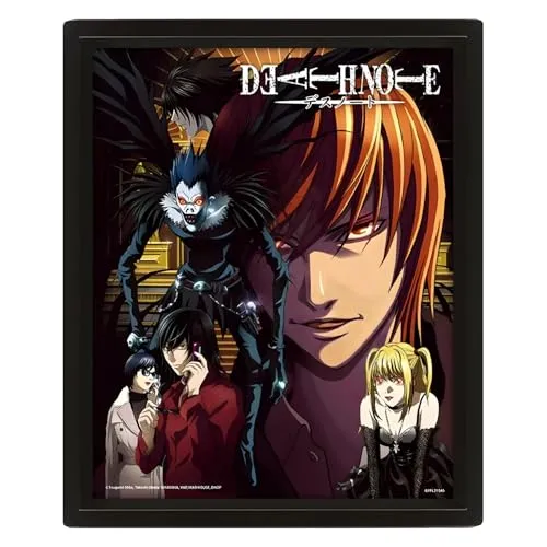 Pyramid International 3D Death Note Wandkunst und Poster, 25cm x 20cm x 1.5cm