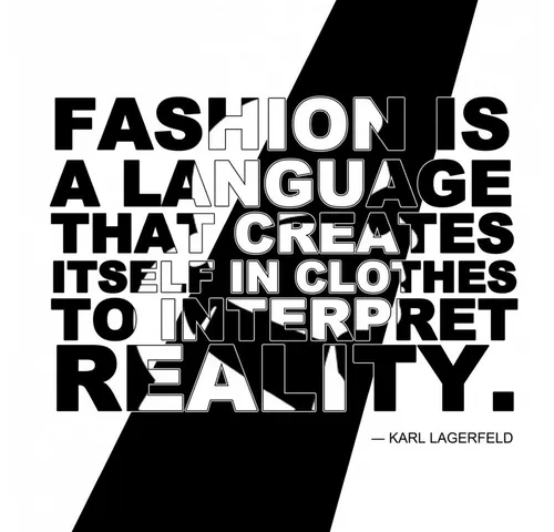1art1 Poster Mode Kunstdruck Bild - Fashion Is A Language That Creates