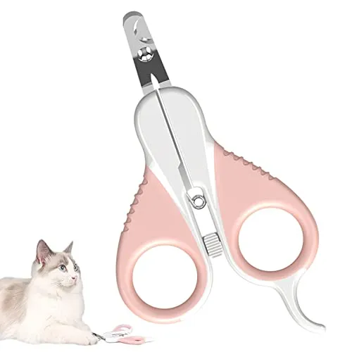 ZEACCT Krallenschere für Katzen,Cat Nail Clippers,Pet Nail Clippers,Cat Claw Cutters,Welpen,Katzen Krallenschere,Haustiere,Krallenschere Sicherheits Krallenzange ergonomische Fußnagelschere