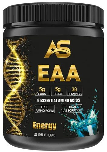 American Supps® PREMIUM EAA - Essentielle Aminosäuren Pulver (532g, Energy) - Verzweigtkettige Aminosäuren (BCAA) für maximale Power! Genieße 8 köstliche Aromen und unterstütze deinen Muskelaufbau und die Regeneration optimal.