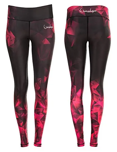 WINSHAPE Damen Functional Power Shape Tights Ael102 - Stoffhosen mit Anti-Rutsch-Effekt, figurformend durch leichten Kompressionseffekt, ideal für Fitness, Workout, Pilates, Yoga und Freizeit.