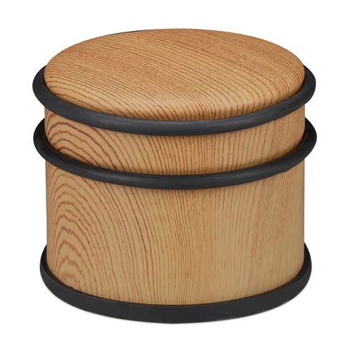 Rutschfester Türstopper – Braun, 9,5 cm - Hochwertiger Türstopper aus Kunststoff und Edelstahl, rutschfest mit 1 Jahr Herstellergarantie, ideal für sicheren Halt in jedem Raum.