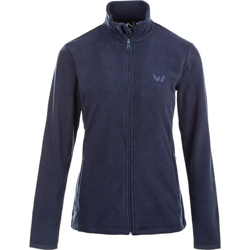 WHISTLER Damen Fleecejacke Cocoon 2048 Navy Blazer 40 - Outdoor Freizeitjacke für Damen, kuschelig-weich und schnelltrocknend, ideal für kühle Tage mit hohem Kragen und praktischen Reißverschlusstaschen.