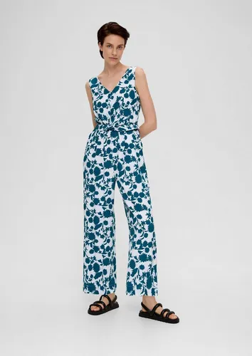 s.Oliver Jumpsuit Overall Viskose-Jumpsuit mit Taillengürtel
