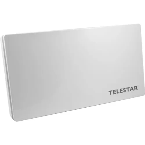 Telestar DIGIFLAT 2 Flachantenne mit Twin Sat LNB für 2 Teilnehmer - Satellitenschüssel, flach und platzsparend, ideal für optimale Signalqualität in jedem Raum.