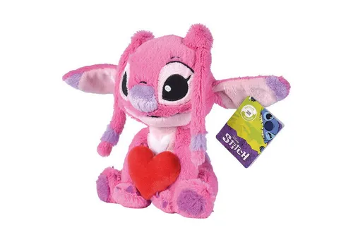 Disney Stitch Angel-Plüschtier in Herzform, 25 cm