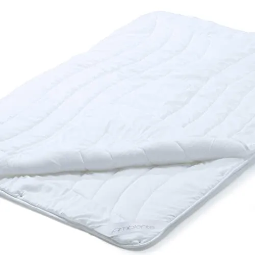 aqua-textil Ambiente 4 Jahreszeiten Steppbettdecke 140 x 200 cm - Vielseitige Bettdecke für alle Jahreszeiten, kombinierbar für Sommer und Winter, atmungsaktiv und pflegeleicht, ideal für ein angenehmes Schlafklima.