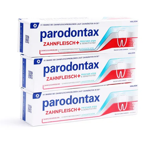 parodontax Zahnfleisch+ Sensitivität & Frischer Atem Zahnpasta 3x 75ml