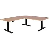 Eck-Schreibtisch MCW-D40, elektrisch höhenverstellbar - Kinderschreibtische, stufenlos höhenverstellbar und MVG-zertifiziert für optimale Ergonomie und Qualität im Arbeitsbereich.