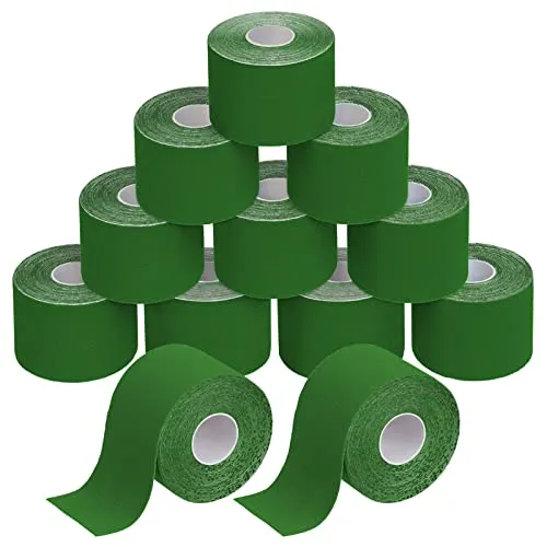 BB Sport Kinesiologie Tape Set – 12 Rollen 5 cm x 5 m in vielen Farben - Elastische, wasserfeste Tapes aus 100% Baumwolle, hochdehnbar und hautfreundlich. Inklusive E-Book mit Anwendungsbeispielen für hohen Tragekomfort über mehrere Tage.