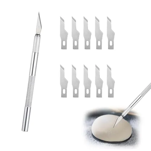 WANTUSHUI Bäckermesser mit 15 Klingen,Brot Bäcker Cutter Baguettemesser teigmesser brotbackzubehör,cutter bread teigmesser bäckermesser,für baguette brotschneider Das Restaurant Familie DIY