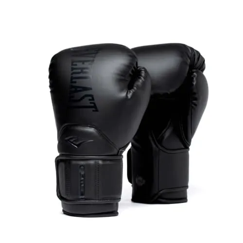 Everlast Elite 2 Pro Boxhandschuhe 18 OZ Schwarz - Hochwertige Boxhandschuhe aus Kunstleder, ideal für Training und Wettkampf. Robuste Verarbeitung und optimaler Komfort sorgen für beste Leistung im Ring.