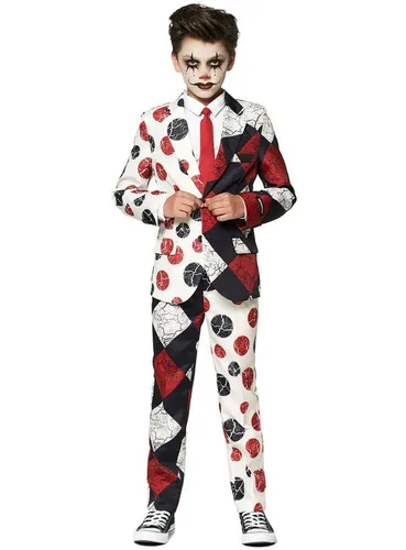 SuitMeister Partyanzug Boys Vintage Clown Kostüm Anzug in grau von Suitmeister