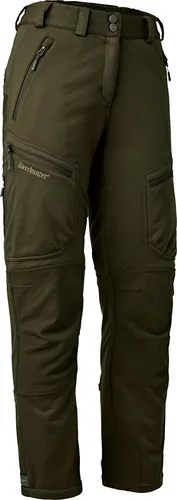 Deerhunter Lady Excape Softshell Hose Damen (Art Green) Größe 46 - Die Lady Excape Softshellhose von Deerhunter bietet hohen Tragekomfort und Atmungsaktivität. Ideal für alle Jagdarten, mit robusten Verstärkungen und praktischen Taschen für optimale Funktionalität.