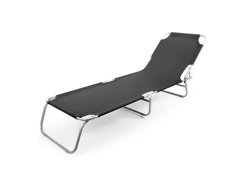 BigDean Gartenliege klappbar mit verstellbarer Rückenlehne - Liegen: Klappbare Sonnenliege für bis zu 150 kg, ideal für Camping und Strand, mit 4-fach verstellbarer Rückenlehne für optimalen Komfort.