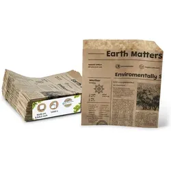 BIOZOYG Hamburger-Tüten 1000 Stück 16x16 cm - Umweltfreundliche Snacktüten in Zeitungspapier-Optik, biologisch abbaubar und ideal für Burger und Sandwiches. Perfekt für Fastfood-Restaurants und nachhaltige Events.