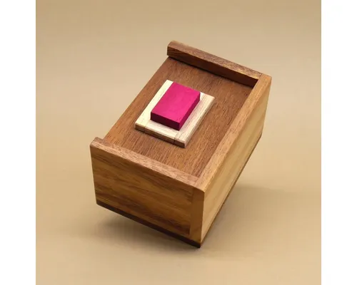 ROMBOL Denkspiele Spiel TEUFELSTEIN - interessantes Holzpuzzle, Knobelspiel, Denkspiel