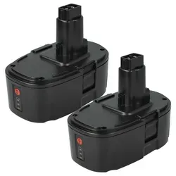 EXTENSILO 2x Akku für Dewalt DC608K, DC616K, DC550 und mehr – 5000 mAh, Li-Ion, 18 V - Zuverlässiger Ersatzakku mit 5000 mAh für Dewalt Elektrowerkzeuge. Ideal für längere Einsätze, wartungsarm und ohne Memory-Effekt. Perfekt als Zweitakku für maximale Flexibilität.