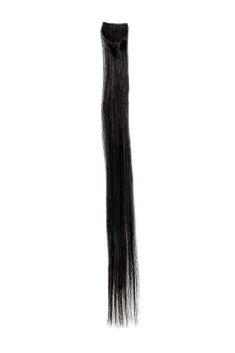 Clip Extension Strähne glatt Schwarz YZF-P1S18-2 45cm/ 18inch Haarverlängerung Haarteil Farbton: 2 1