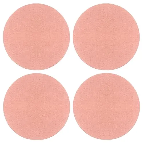 Oblique Unique Filzuntersetzer Rund 10 cm 4er Pack Rosa - Getränke Untersetzer für Tisch Dekoration robust und hochwertig