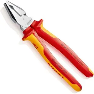 Knipex Kraft-Kombizange VDE 225 mm - Zangen - Hochwertige Isolierung für sicheres Arbeiten unter Spannung, ideal für Elektriker.
