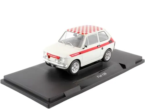 MODELLINO IN Scala COMPATIBILE Con FIAT 126 Abarth 1972 White 1:18 MODELCARGROUP MCG18325