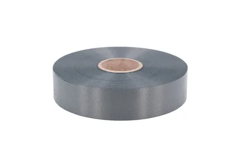 Star Geschenkband, Geschenkband Ringelband 31mm x 100m Rolle Anthrazit / Grau