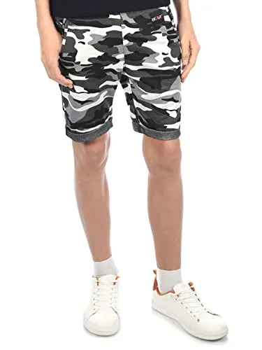 BEZLIT Jungen Kinder Shorts Strech 30046 Camouflage-Schwarz 116/122