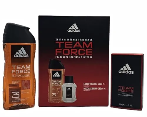 Adidas, Geschenkpackung Herren Team Force Eau de Toilette 50 ml und Duschgel 3in1 250 ml