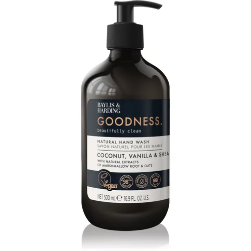 Baylis & Harding Goodness Coconut, Vanilla & Shea natürliche Flüssigseife für die Hände 500 ml